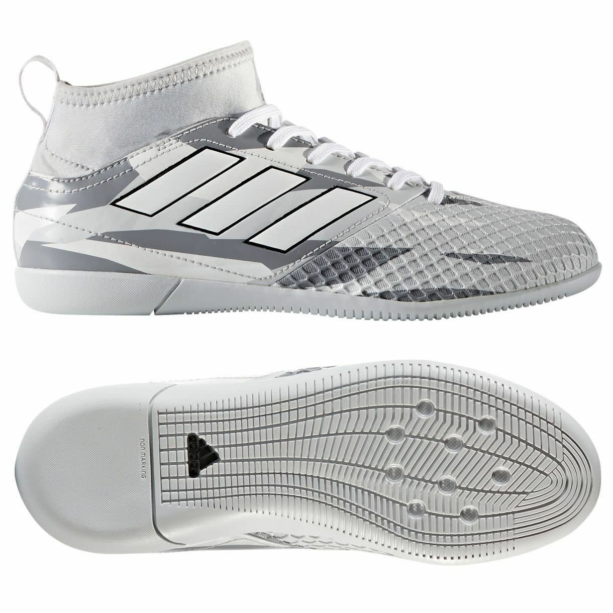 sin Esencialmente crimen adidas Jr Ace 17.3 Primemesh IN Indoor Soccer Shoe - Camo Gray/White -  Soccerium