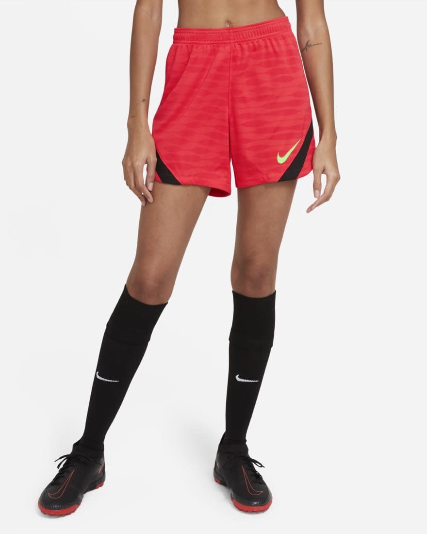 Nike Womens Dri-Fit Strike Soccer  Shorts - Red/Black/Green