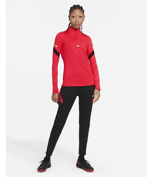 Nike Nike Womens Dri-Fit Strike 1/4-Zip Soccer Drill Top - Red/Black/Green