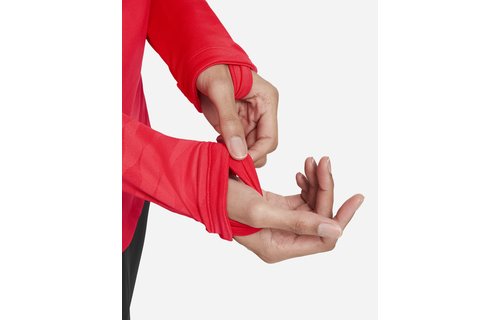 Nike Womens Dri-Fit Strike 1/4-Zip Soccer Drill Top - Red/Black/Green