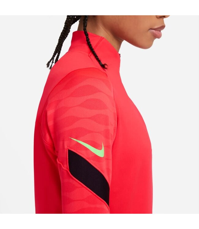 Nike Nike Womens Dri-Fit Strike 1/4-Zip Soccer Drill Top - Red/Black/Green