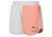 Puma Youth Color Blocked Fashion Shorts - Apricot/White