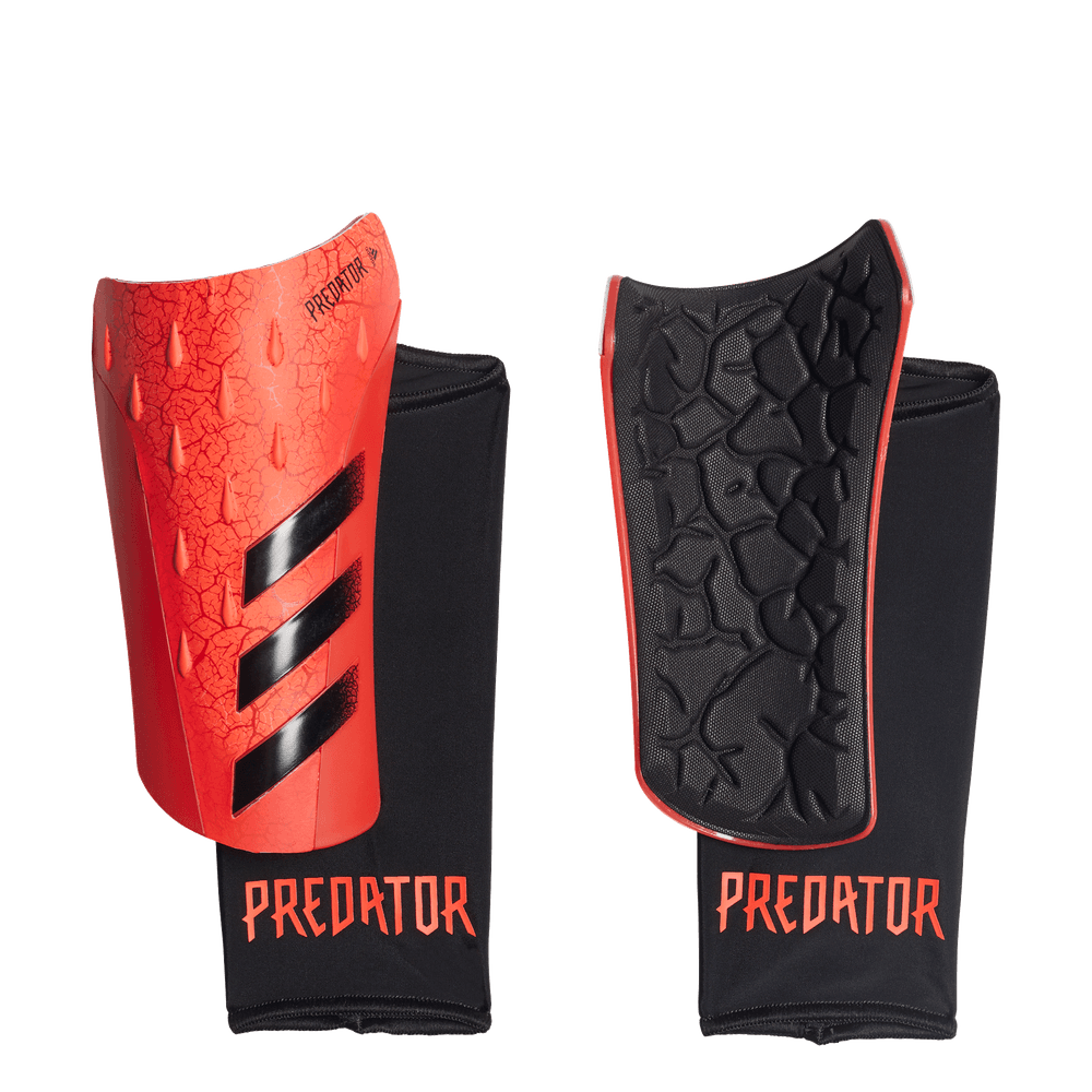 adidas Predator 21 League Soccer Shin Guards - Solar Red/Black/White -  Soccerium