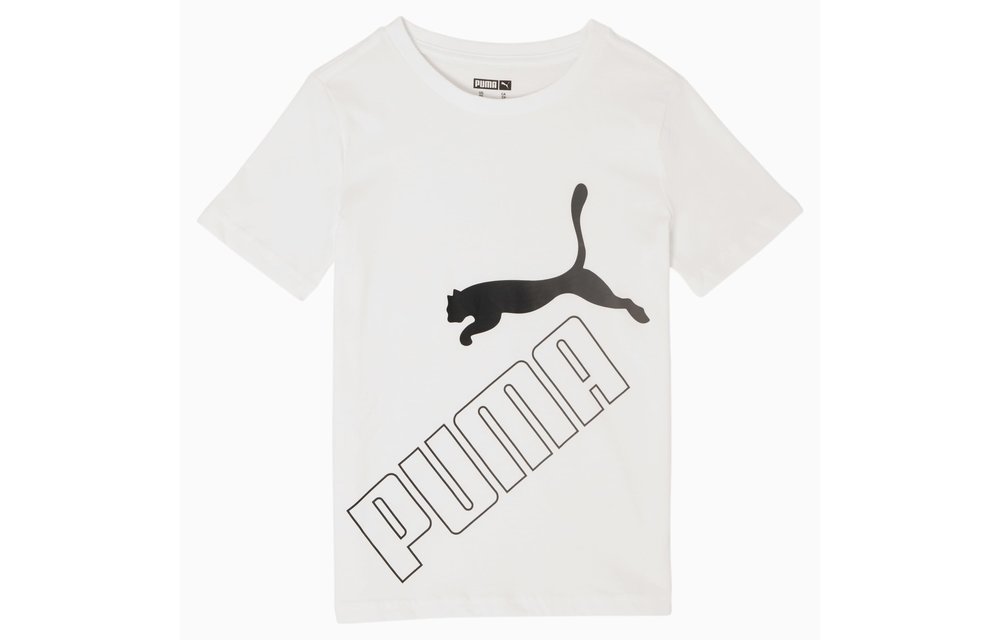 Puma Amplified Little Kids' Graphic Tee - White/Black