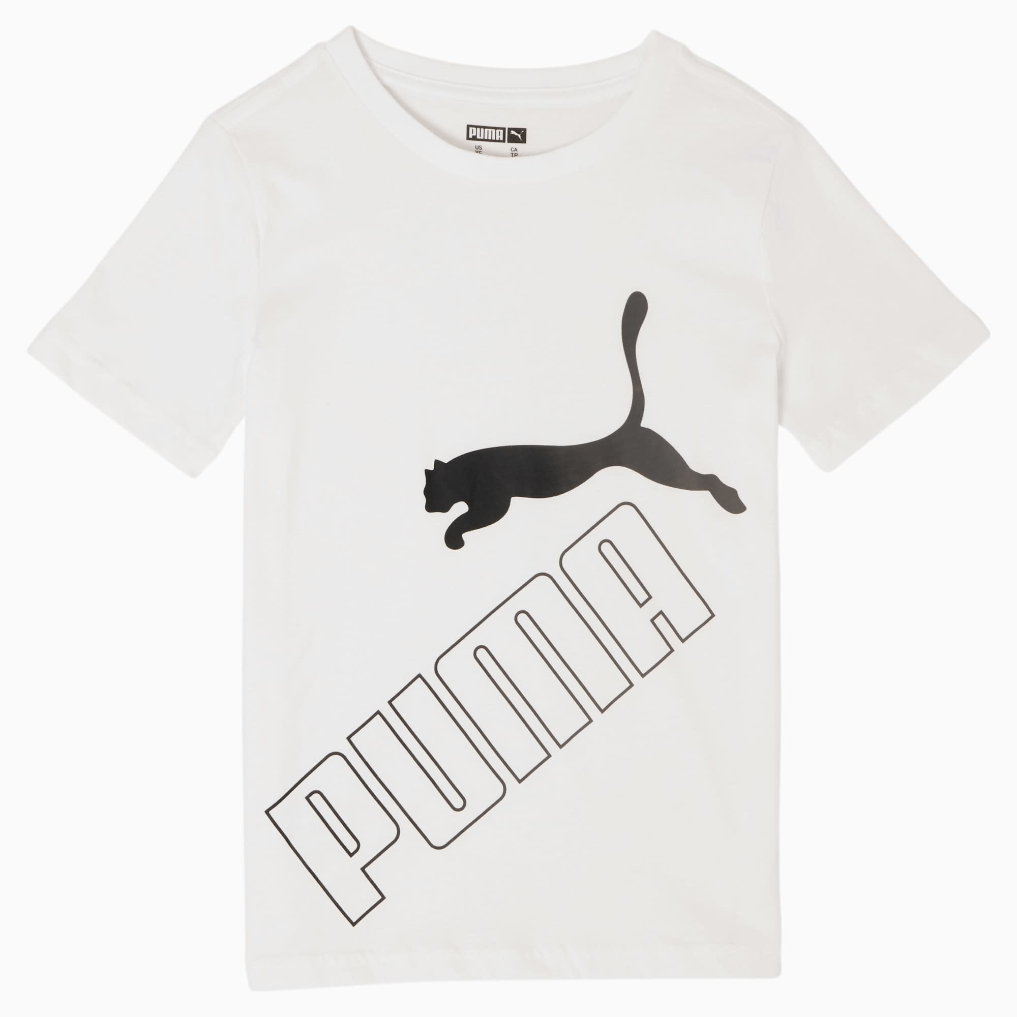 Puma Amplified Little Kids' Graphic Tee - White/Black