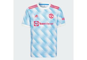 adidas 2021-22 Manchester United Youth Away Jersey - White/Royal