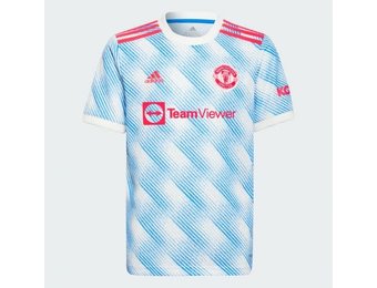 adidas 2021-22 Manchester United Youth Away Jersey - White/Royal