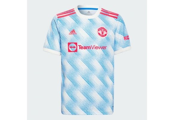 adidas 2021-22 Manchester United Youth Away Jersey - White/Royal