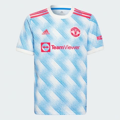 adidas 2021-22 Manchester United Youth Away Jersey - White/Royal