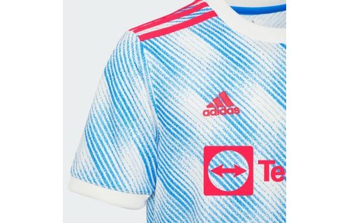 adidas 2021-22 Manchester United Youth Away Jersey - White/Royal
