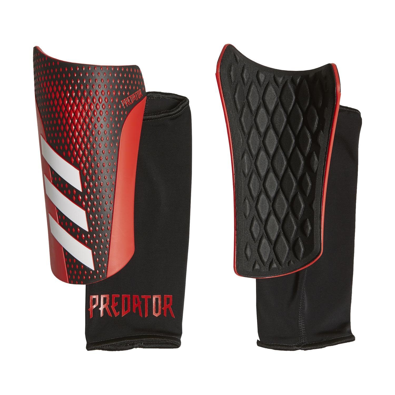 adidas Predator 20 League Shin Guards - Black/Active Red