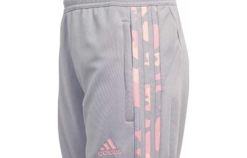 adidas Girls Tiro 19 Performance Training Pants - Gray/Camo Pink