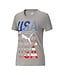 Puma Puma Women's Fan Tee USA -Medium Gray Heather