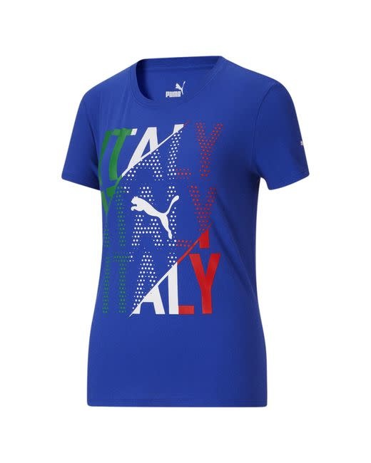 Puma Women's Fan Tee Italy - Surf The Web/Italy
