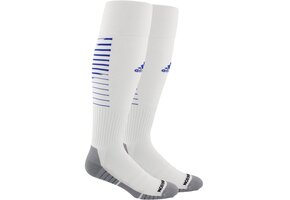 adidas Team Speed II  OTC Soccer Socks - White/Grey