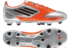 adidas Jr. F10 TRX  - Silver/Orange/Black
