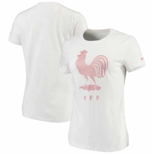 Nike France  Womens Evergreen Crest Tee - White