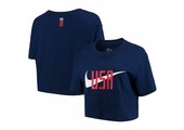 Nike Womens USA  United States Swoosh  Crop Top - Navy