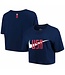 Nike Nike Womens USA  United States Swoosh  Crop Top - Navy