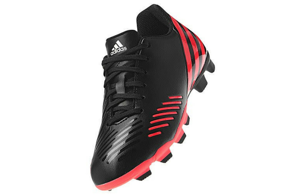 adidas Jr. Predito LZ FG Shoe Black/White/Red - Soccerium