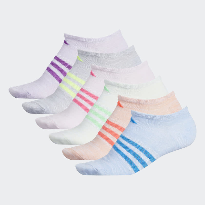 adidas  Kids Superlite No Show Socks ( 6 Pack)