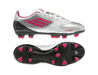 adidas Womens F10 TRX FG - White/Silver/Pink