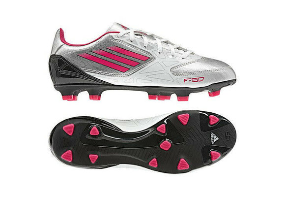 adidas Womens F10 TRX FG - White/Silver/Pink