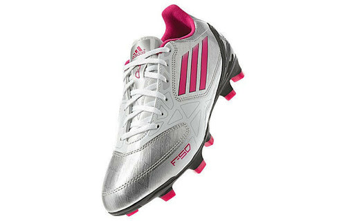 adidas Womens F10 TRX FG - White/Silver/Pink