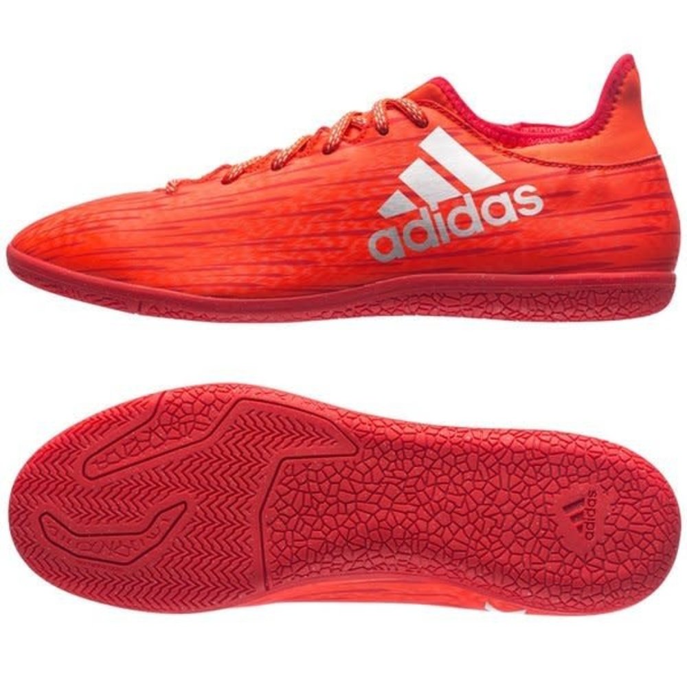 Insustituible Masaccio Tendencia adidas X 16.3 IN Indoor Soccer Shoe - Red/Silver - Soccerium