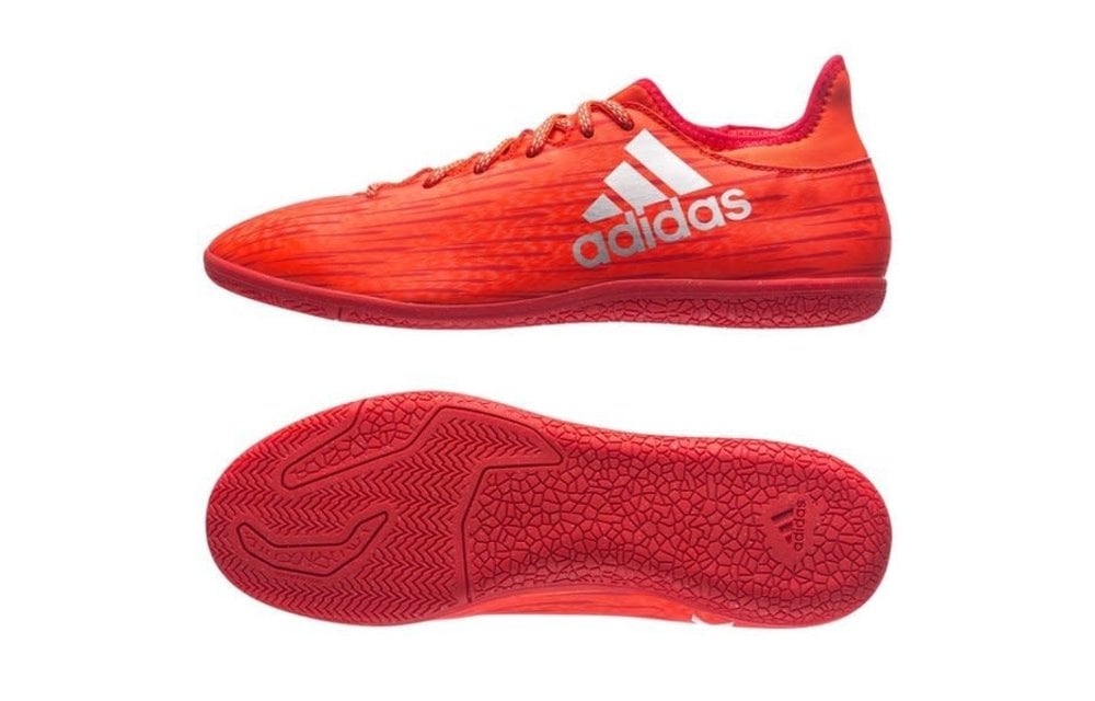Insustituible Masaccio Tendencia adidas X 16.3 IN Indoor Soccer Shoe - Red/Silver - Soccerium