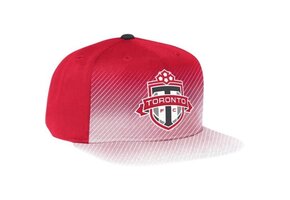 adidas Toronto FC MLS Flat Brim Soccer Fan Hat - Red