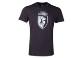 Lille LOSC - France Embossed Fan  Shirt - Black/Silver
