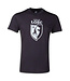 Lille LOSC - France Embossed Fan  Shirt - Black/Silver