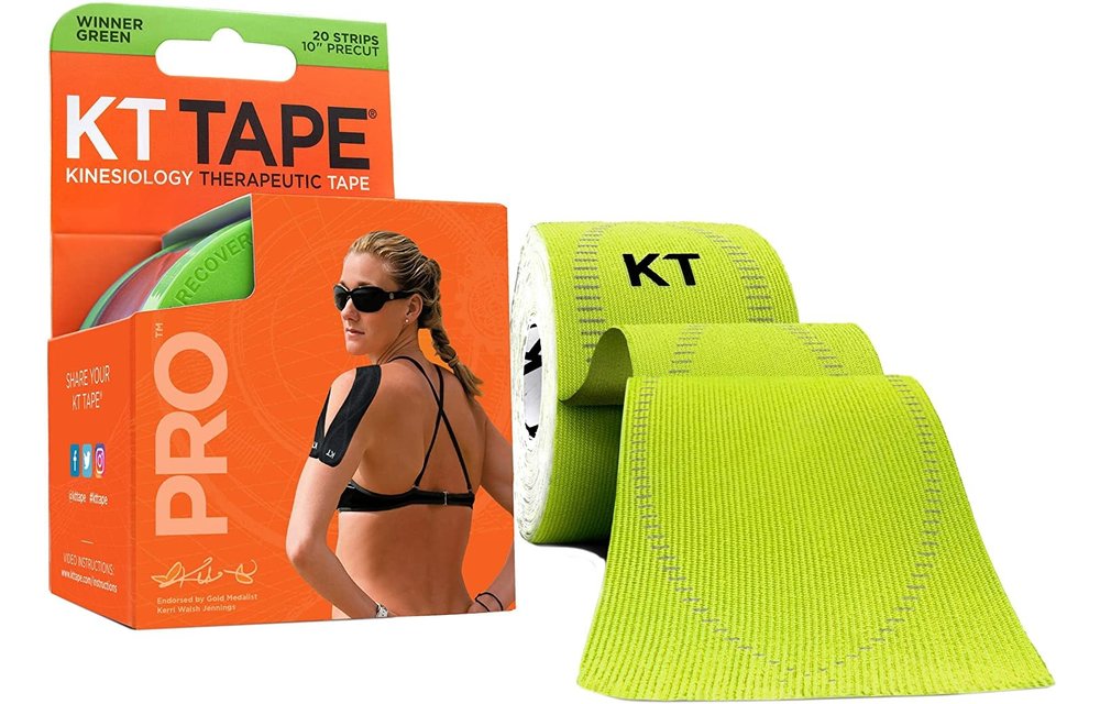KT Tape PRO 20 Strip 10" Precut - Winner Green