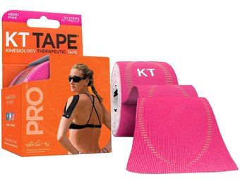 KT Tape PRO 20 Strip 10" Precut-   Hero Pink