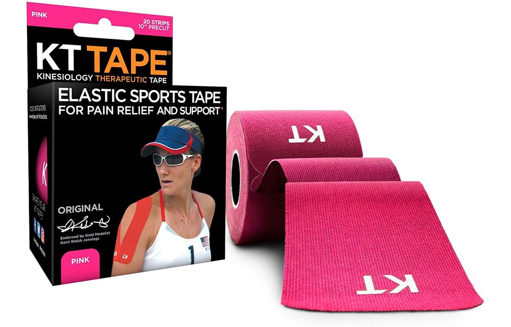 KT Tape Cotton 20 Strip 10" Precut - Pink