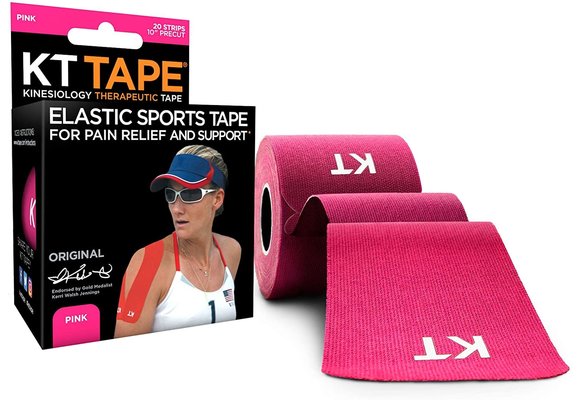 KT Tape Cotton 20 Strip 10" Precut - Pink