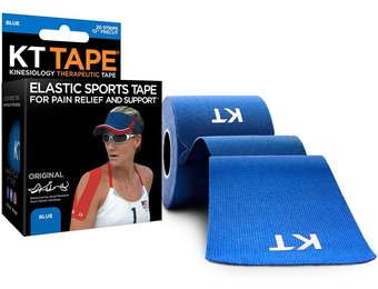 KT Tape Cotton 20 Strip 10" Precut - Blue