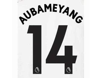 Aubameyang #14 Arsenal Away Navy  Nameset