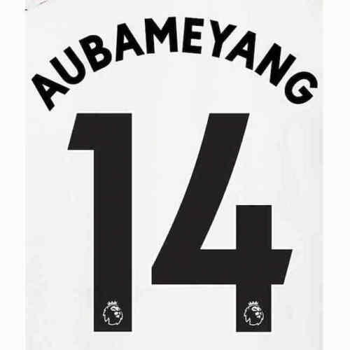 Aubameyang #14 Arsenal Away Navy  Nameset