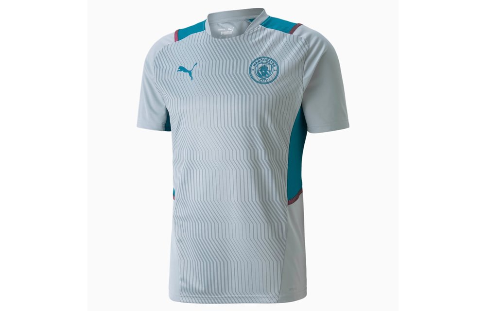 Puma Manchester City Training Mens Jersey - Quarry/Ocean Depths