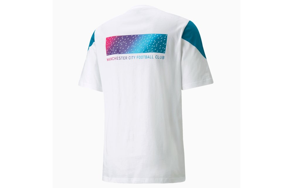 Puma Manchester City FtblCulture Tee - White/Ocean Depths