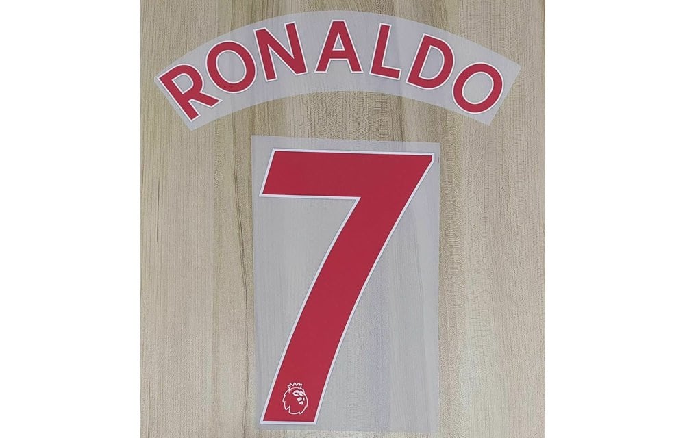 Ronaldo #7 Manchester United 21/22 Away Red Youth Nameset