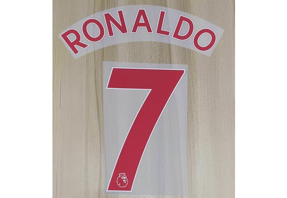 Ronaldo #7 Manchester United 21/22 Away Red Youth Nameset