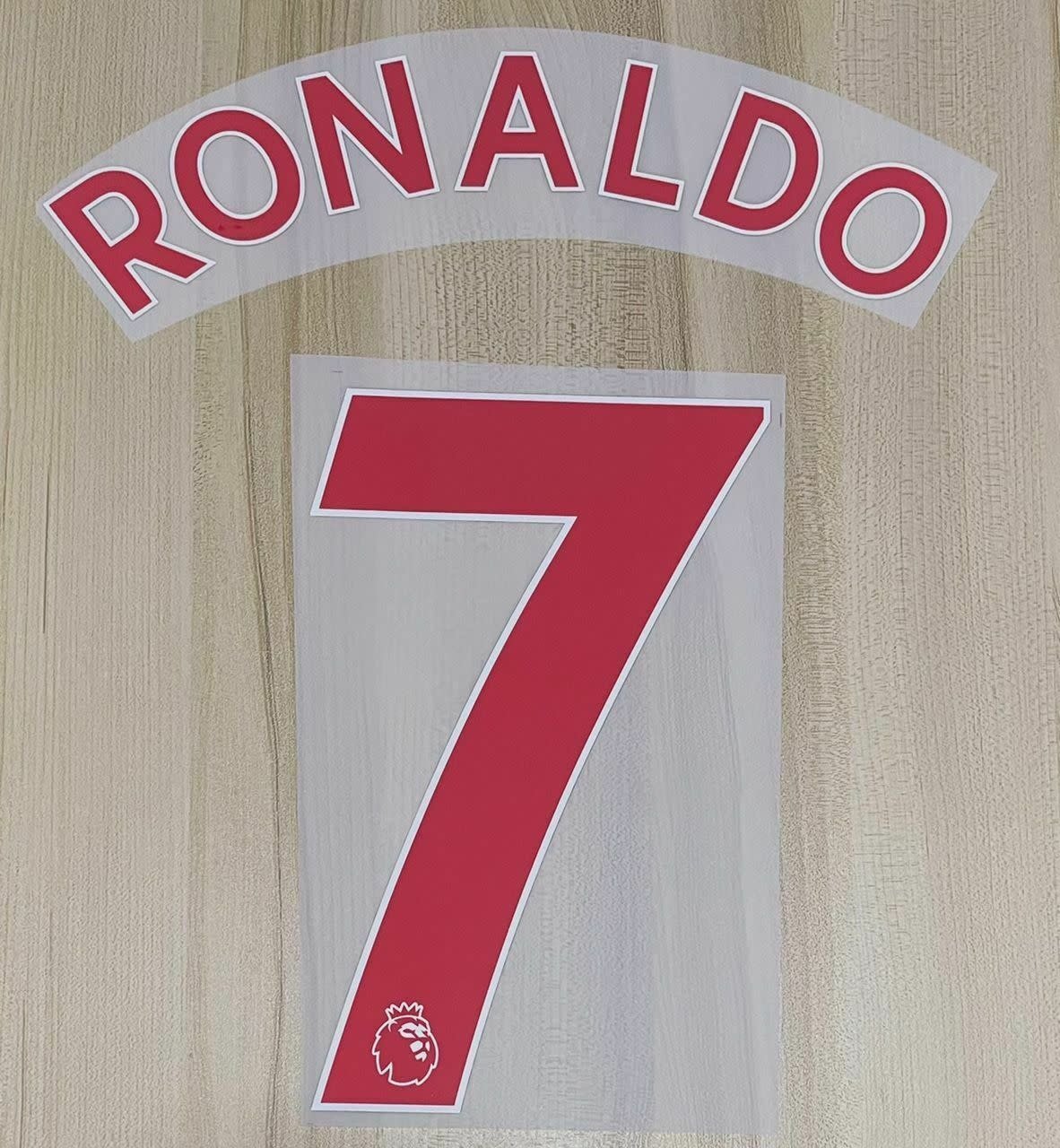 Ronaldo #7 Manchester United 21/22 Away Red Youth Nameset