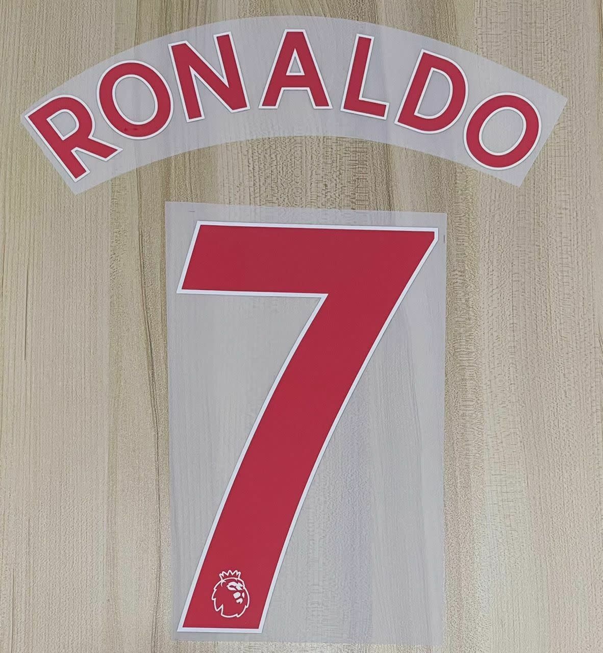 Ronaldo #7 Manchester United 21/22 Away Red  Youth Nameset