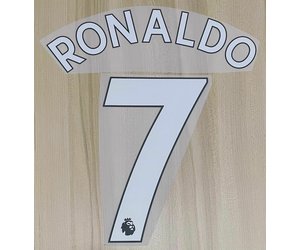 Ronaldo #7 Manchester United 21/22 Away Red Youth Nameset