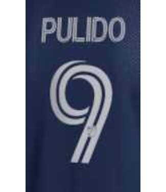 Uni-Sport Pulido # 9 Sporting Kansas City 2021 Away  Adult Nameset