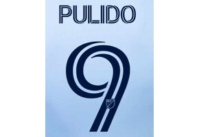 Pulido # 9 Sporting Kansas City 2021 Home  Adult Nameset