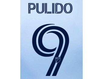 Pulido # 9 Sporting Kansas City 2021 Home  Adult Nameset